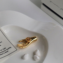 (shen depending on life) Aunt Cui's hand gold brooch high-end niche design pin accessories