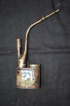 Antiques Collection Qing Dynasty Enamel Hookah Pipe