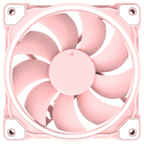 ID-COOLING ZF-12025 piglet pink white light case fan turn temperature-controlled with shock absorbing cushion