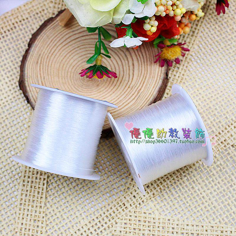 DIY Handmade Accessories Silk Thread Wear Beads Material Transparent Diy Strings Beads Rope White Thread Transparent Fish Thread Hanging Accessories Threading