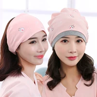 Головная шарф+однослойная крышка, маленький кролик розовый