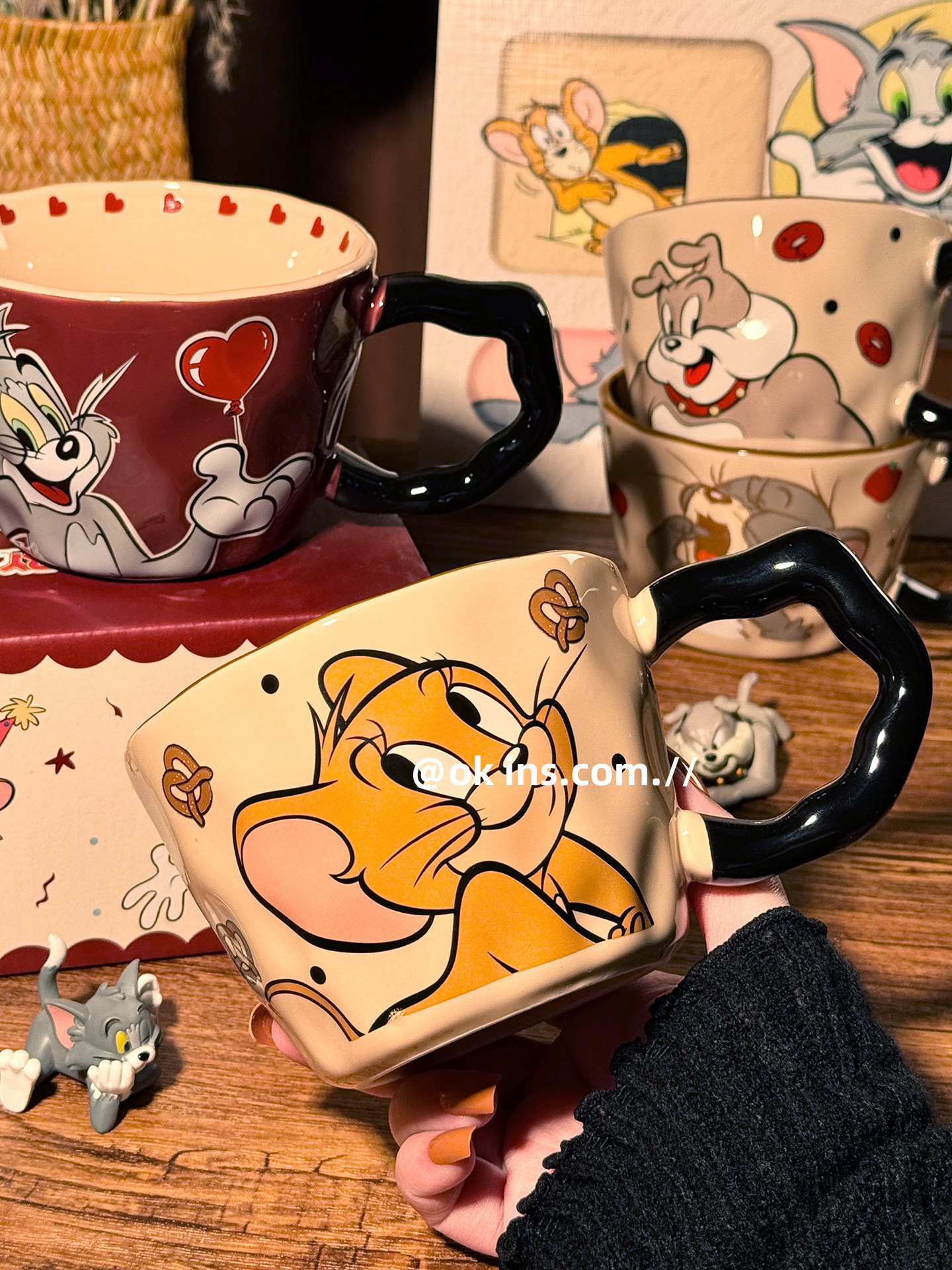 Tom and Jerry Ceramic Cup Mug Home Drinking Cup Office Milk Cup Coffee Cup Cute Breakfast Cup