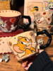 Tom and Jerry Ceramic Cup Mug Home Drinking Cup Office Milk Cup Coffee Cup Cute Breakfast Cup