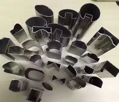 Metal stainless steel special-shaped tube flat elliptical tube fan-shaped tube arch tube semi-circular tube D-shaped tube Groove Tube handrail tube