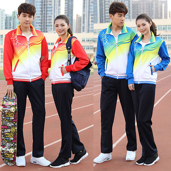 Long sleeve table tennis suit men and women in autumn and winter table tennis sportswear coat opening ceremony