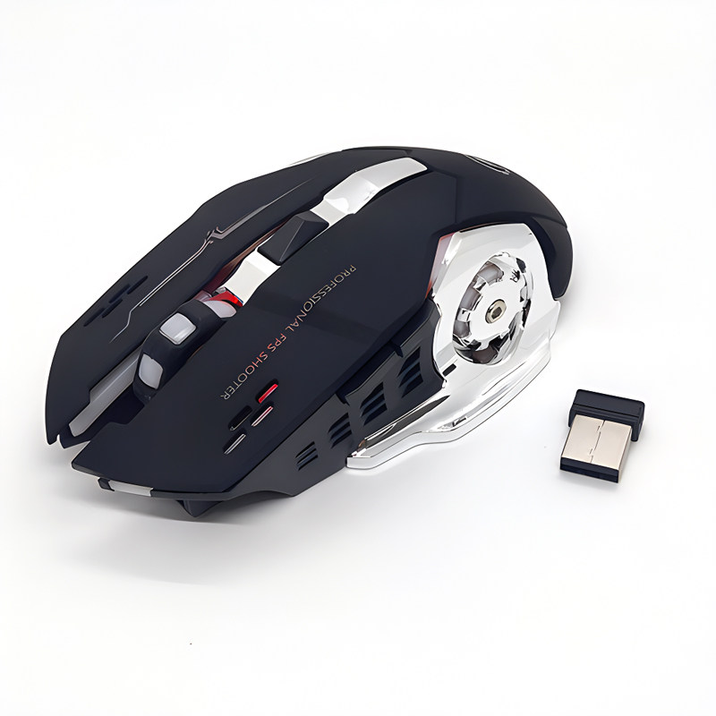 USB wireless photoelectric mouse computer office home boys eat chicken wireless mouse wireless big mouse