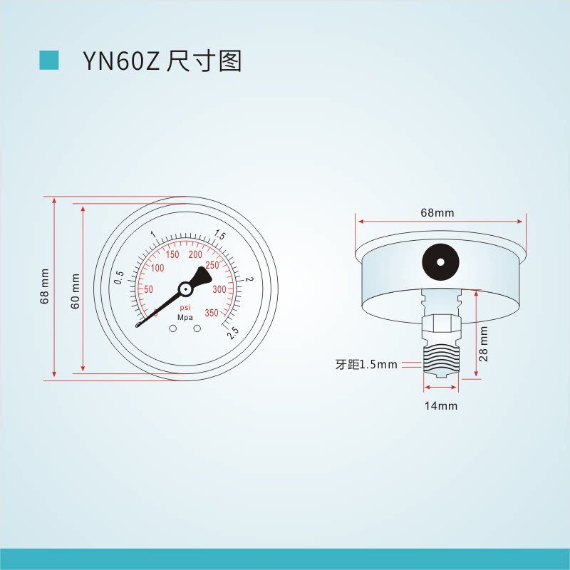 Какая резьба на манометре давления шин - фото