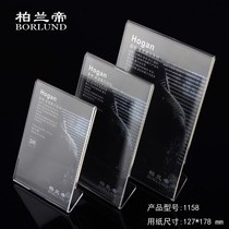 Bailan Di-acrylic table card A5 card table card card card table card display card