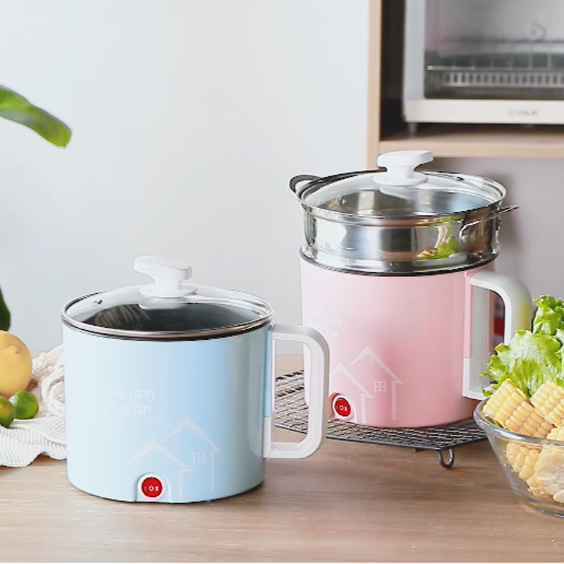Multifunctional electric hot cup electric cooking cup boiling water cup cooking noodle mini cooking congee cup travel portable heating cup 1 person 2