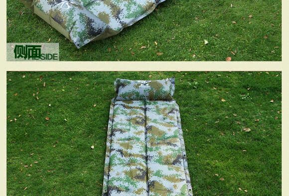Shengyuan chính hãng mới ngụy trang kỹ thuật số tự động đệm bơm hơi có thể gập lại với đệm không khí đệm mat - Thảm chống ẩm / Mat / Gối thảm xốp gấp
