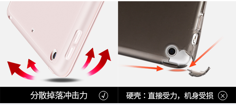Phim ăn thép! 2018/2017 mới bảo vệ tay áo táo ipad new ipad Tablet PC 9,7 inch bảo vệ vỏ bao da a1822 a1893 - Phụ kiện máy tính bảng ốp lưng ipad air