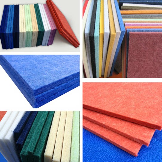 Flame retardant polyester fiber sound-absorbing board Conference room KTV background wall Decorative materials