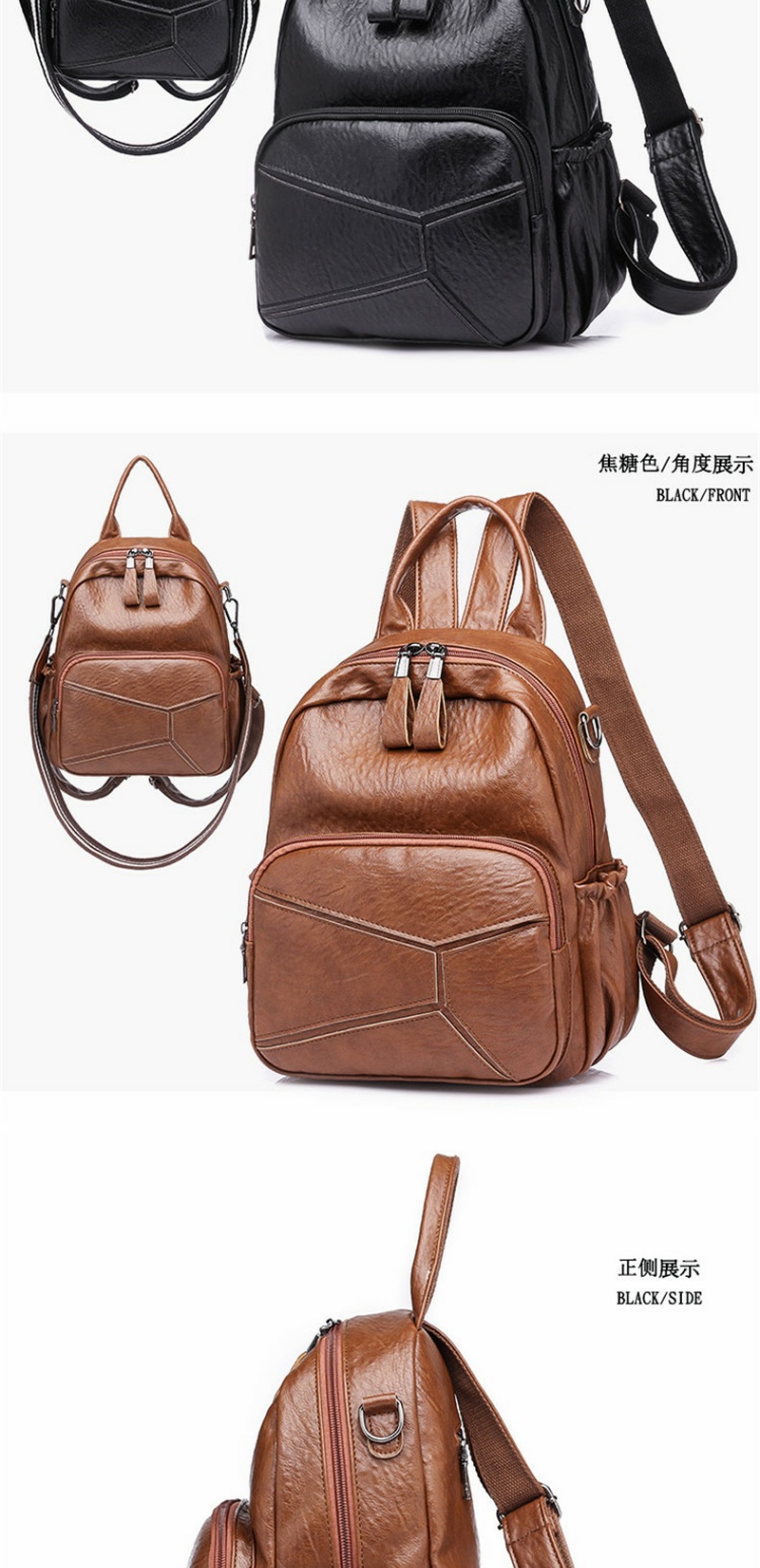 Ba lô nữ phiên bản Hàn Quốc 2019 mới chống thấm nước PU mềm da nhỏ ba lô túi sinh viên du lịch dung lượng lớn - Ba lô cặp trẻ em