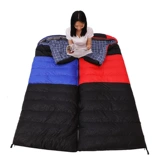 黑焰 Съёмный дорожный спальный мешок с пухом для взрослых для кемпинга для двоих, увеличенная толщина