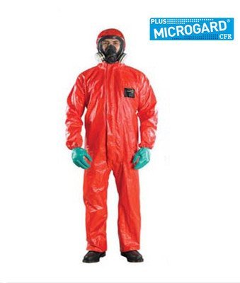 Weihujia CFR fire-resistant flame-retardant one-piece protective clothing anti-chemical spray anti-radiation dry particle chemical protective clothing