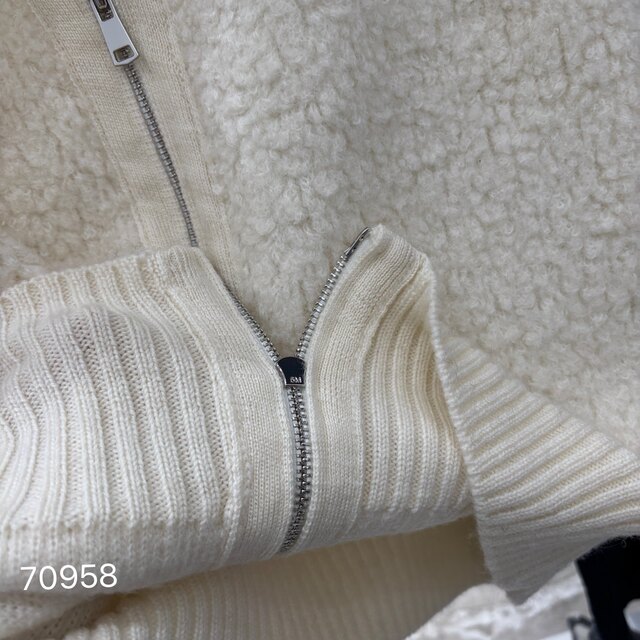 Korean style large lapel zipper wool zipper jacket sweater 2025 autumn and winter fashion versatile loose slimming cardigan