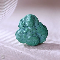 Судьба Zodiac's Rabbit's Buddha Wenshu Bodhisattva, Su Gongjjiao, первоначальная руда лорд -бирюзовый кулон Гуаньян 337