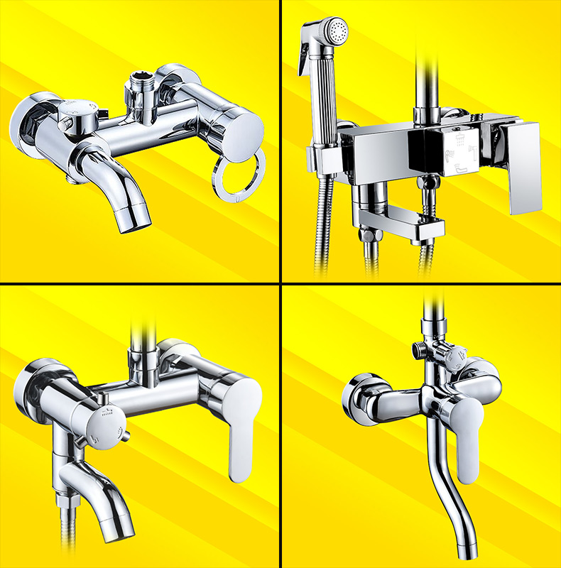 shower tap accessories switch hot and cold water mixing valve bathroom with shower shower shower shower 3-stop shower tap