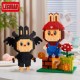Labubu family building blocks zimomo peripheral series particles assembled cartoon internet celebrity doll gift