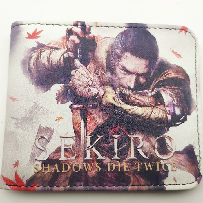 Sekiro ngoại vi Shadow Die Twice PS Trò chơi Thanh niên Nhật Bản dành cho sinh viên Ví Boy Hộp đựng thẻ cá nhân ngắn - Game Nhân vật liên quan