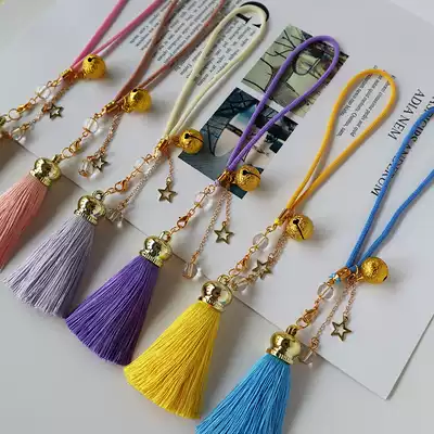 Japanese and wind hand ball tassel lanyard car pendants Bell accessories ear pieces DIY handmade ornaments
