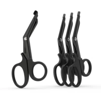 Утолщенные оксидированные черные марлевые ножницы длиной 7,5 дюйма, 1 комплект.