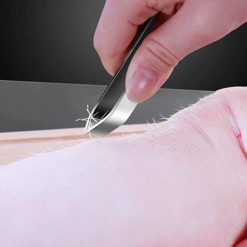 Свиные волосы из нержавеющей стали с пленоктиками рыбной кости, перья, утиные волосы, свинина, свиные волосы для волос на кухнях тянет свиные волосы артефакт мех плоскогубцы