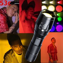 LED intense light zoom flashlight portrait phototonic light light orange yellow warm light Sunset sunset light silhouette light contours