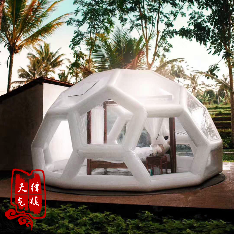 Customized inflatable leisure tent outdoor transparent star dining scenic area Mongolia package leisure farm consumption warehouse