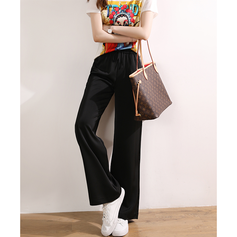 Malcenl klon casual 100 lap tight pants 2020 new Korean version loose wide leg pants pendant feeling casual pants
