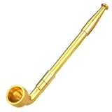 Традиционная сухой дымовой пакет горшок старой в стиле в стиле ручной работы горшок с сигаретом добавляет длинный дым, сражаясь со старыми пекинскими людьми.