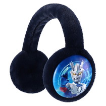 Ultraman childrens earmuffs winter boys 2023 new winter boys Cero plus velvet warm earmuffs covering earmuffs