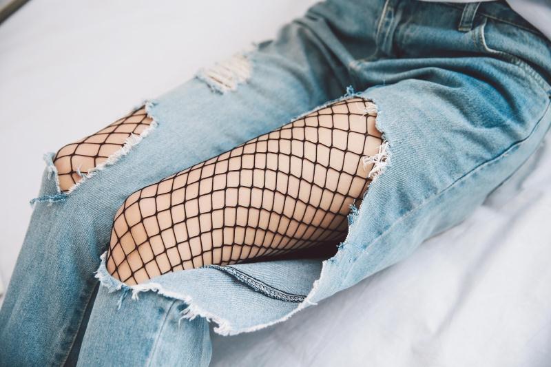 Mùa hè lưới đánh cá vớ thời trang sexy vớ cơ sở Châu Âu và Châu Âu lỗ jeans vớ sexy fishnet quần vớ quan tat dep