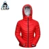 CAMP Camp Down Jacket Women Short Ultralight Ấm áp ngoài trời Không thấm nước Gió thoáng khí Goose Down Quần áo áo khoác nam 2 lớp cao cấp Quần áo ngoài trời