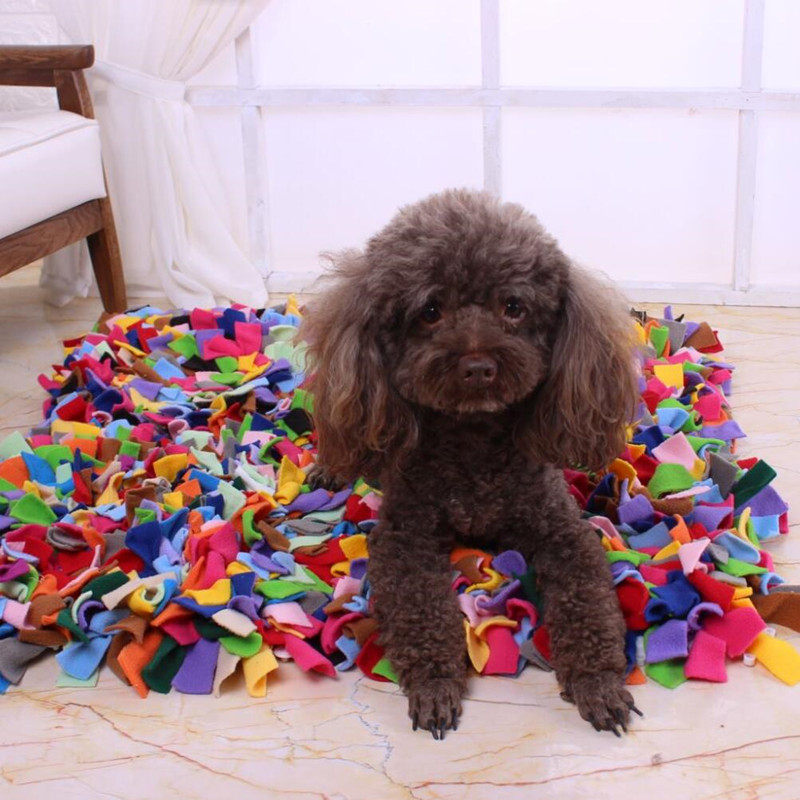 Custom goods Pets sniffing mat dogs consume energy Slow food Puzzle Leakage smelling Splicing Mat