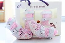 djj summer sandals breathable dog shoes Teddy bichon sandals sandals pet shoes puppies cant run away shoes