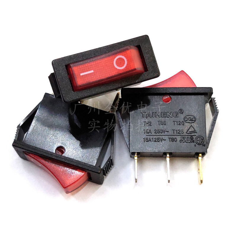 Original plant TAIHENG TH2 3 foot red light switch with indicator boat type wane switch