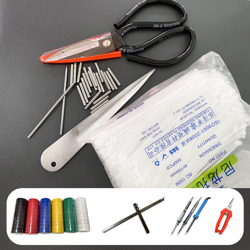 Rattan basket closing needle weaving basket basket threading tool 2 4mm mm stainless steel wire connection tube