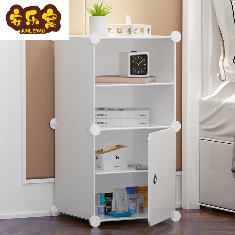Simple bed head cabinet minimalist modern bedroom bedside small cabinet Dormitory Locker multifunctional shelve