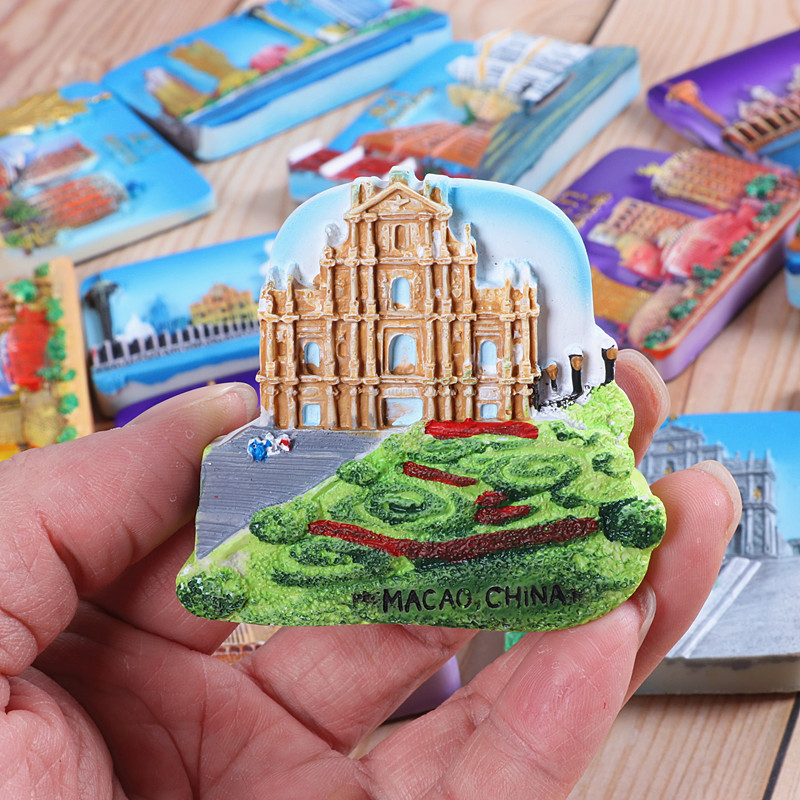 Macau souvenirs Travel refrigerator stickers Magnetic stickers 38 Arch Venice hotel craft gifts ornament gifts
