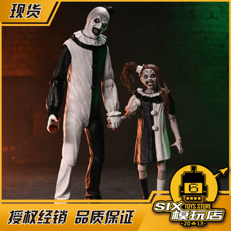 【Six in Stock】Neca 45254 Soul-Stealing Clown Art Pale Girl Double Set Action Figures 【Six in Stock】Neca 45254 Soul-Stealing Clown Art Pale Girl Double Set Action Figures