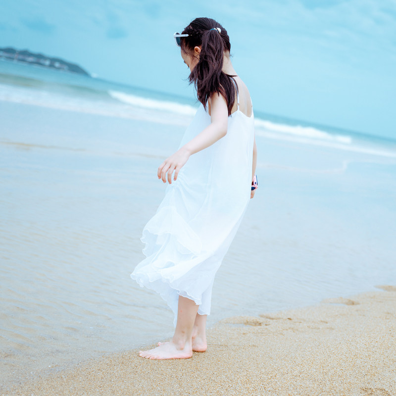 Girl's dress Summer beach dress dress dress skirt long skirt hanging skirt by sea tourist super-long goldfish tail dress