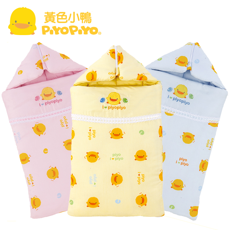 黄色小鸭喜悦蛋多功能抱婴被 棉品  春秋款 31796