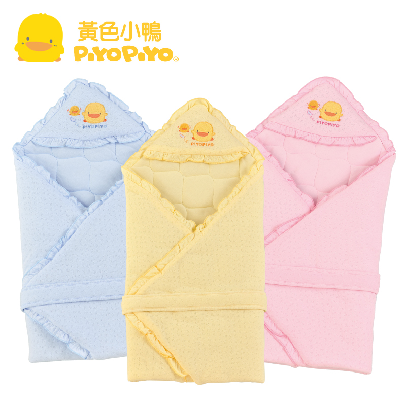 黄色小鸭豪华型提花铺棉抱被 棉品 秋婴儿抱被 32114