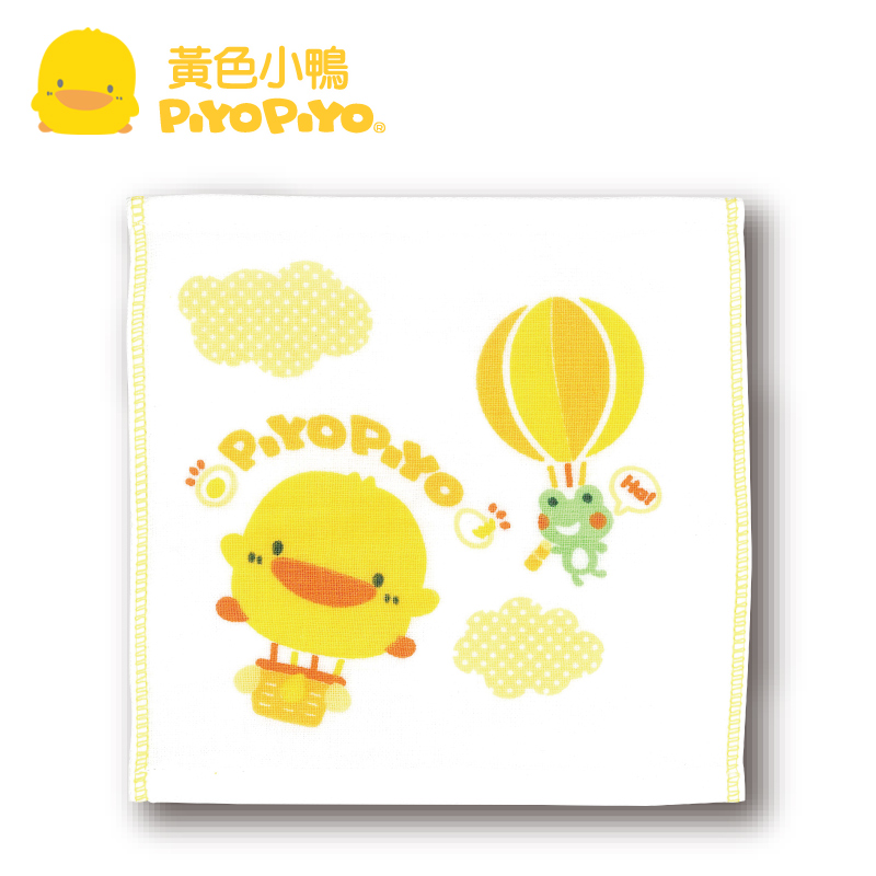 黄色小鸭 双层纱布方巾 婴儿毛巾 口水巾 纯棉 32714