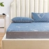 Cotton bed lily cộng với bông đơn mảnh bông trải giường dày 1,51,8 mét Simmons nệm bảo vệ chống trượt - Trang bị Covers