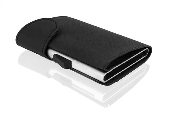 2019 bên nổ xuyên biên giới đẩy gói thẻ nhôm Gói thẻ pop-up RFID tự động sáng tạo ví nhôm hộp nhôm - Ví / chủ thẻ ví nữ vascara