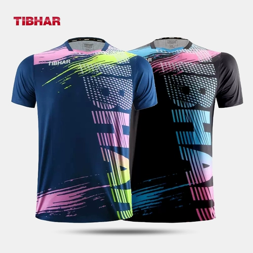 TIBHAR Форма для настольного тенниса, комплект подходит для мужчин и женщин, спортивный дышащий быстросохнущий спортивный костюм для тренировок