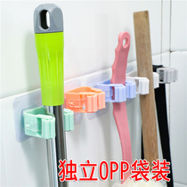 Mop Hook Hanger Free to punch wall hanging wall Upper washroom sweep Mop Grip Deviner Powerful fixed buckle
