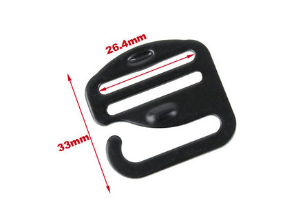 XC-1H-01 X-CON G Sharp HOOK One inch webbing buckle with carbon steel hanging buckle